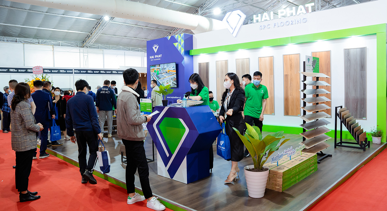 Hai Phat SPC Flooring introduces MAT Floor product line at Vietbuild Hanoi 2022 exhibition