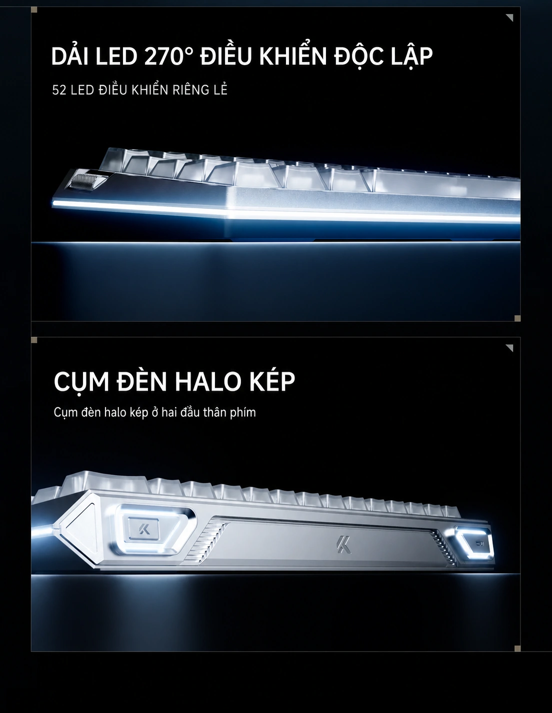 Dải LED 270 độ điều khiển độc lập