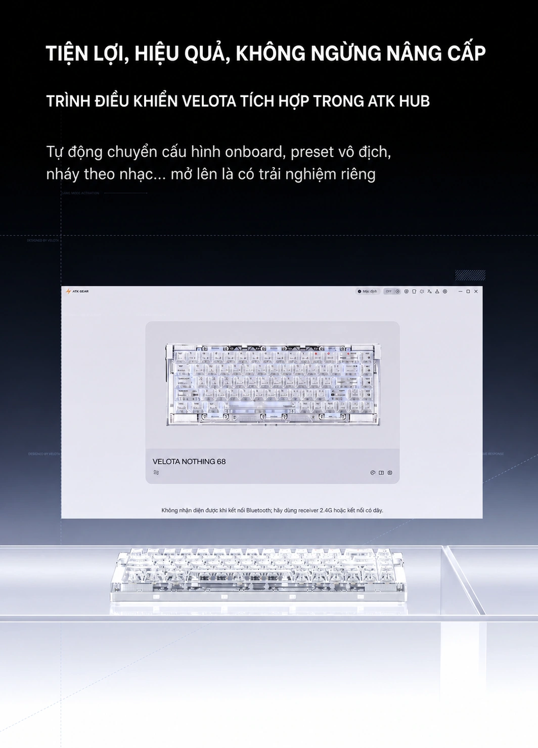 Phần mềm ATK HUB cho VELOTA NOTHING 68