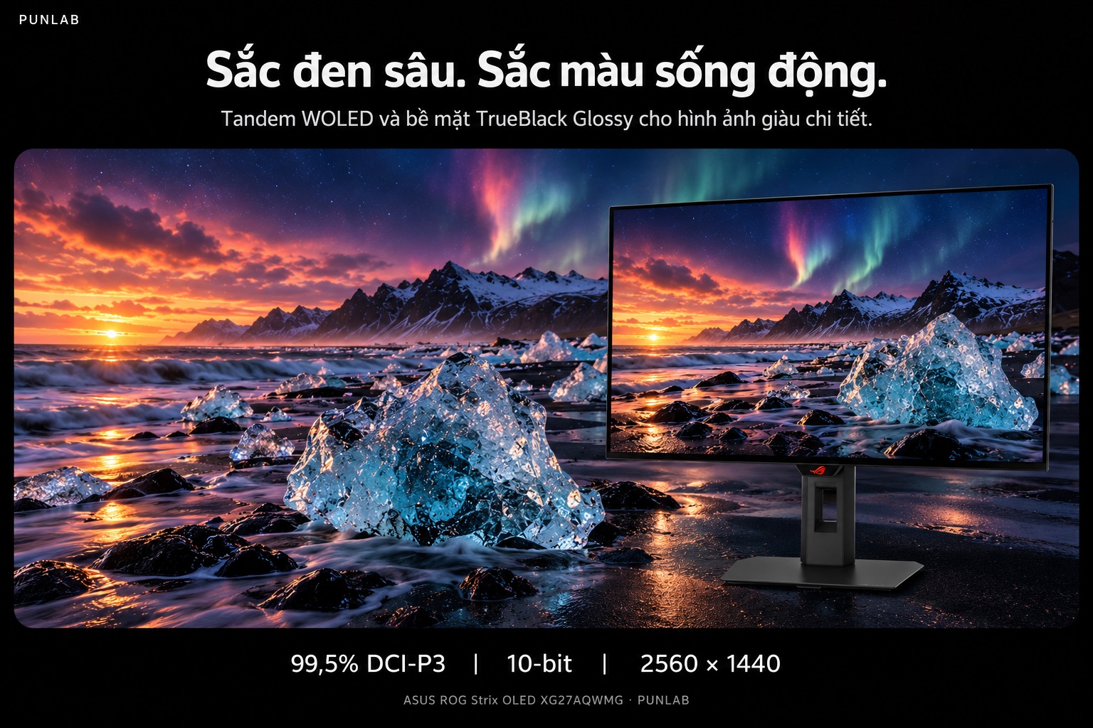 Màn hình ASUS ROG Strix OLED XG27AQWMG — TrueBlack Glossy, 99,5% DCI-P3