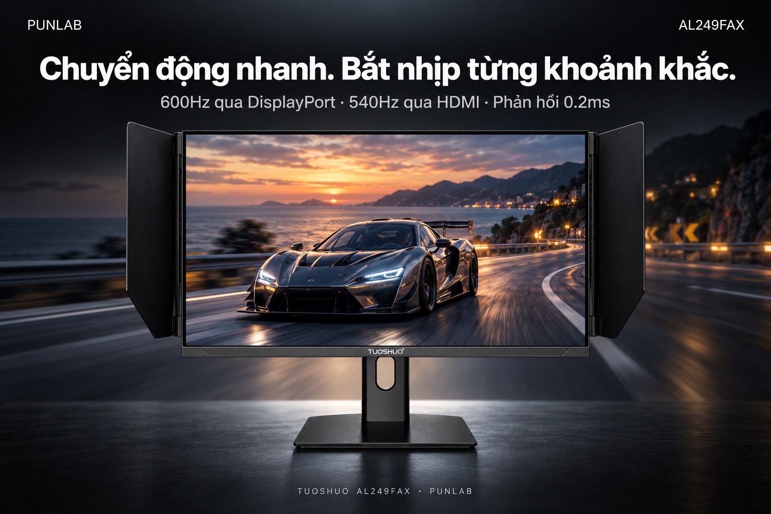 Màn hình TUOSHUO AL249FAX — Chọn đúng cổng cho từng tần số