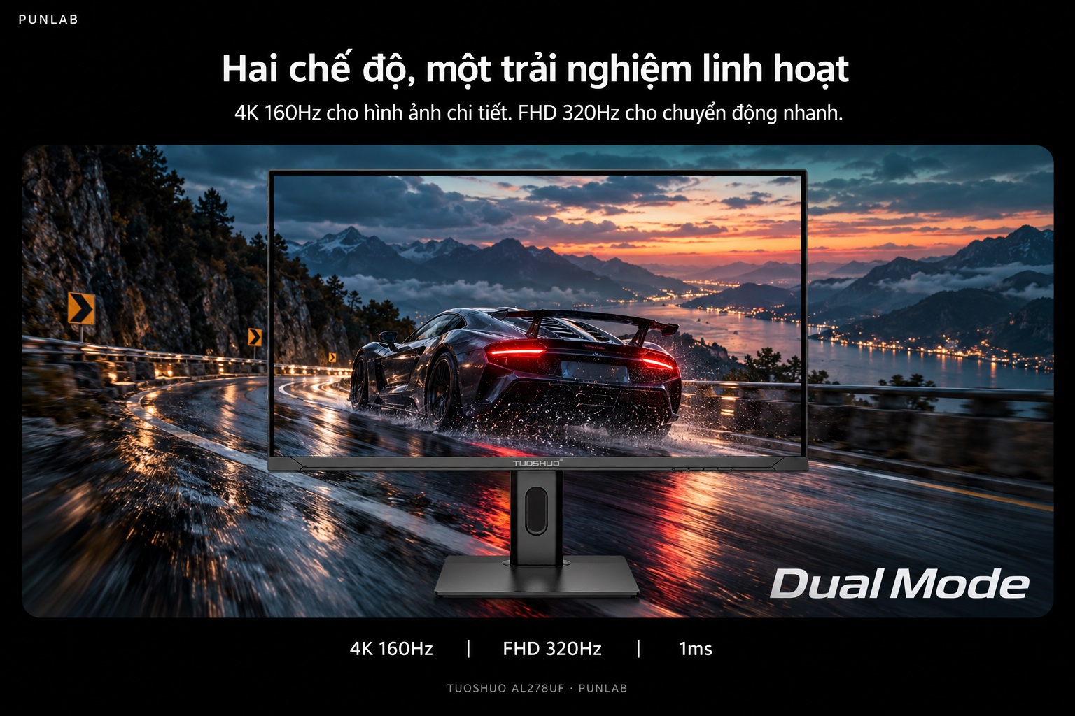 Màn hình TUOSHUO AL278UF — Chọn độ nét hoặc tốc độ