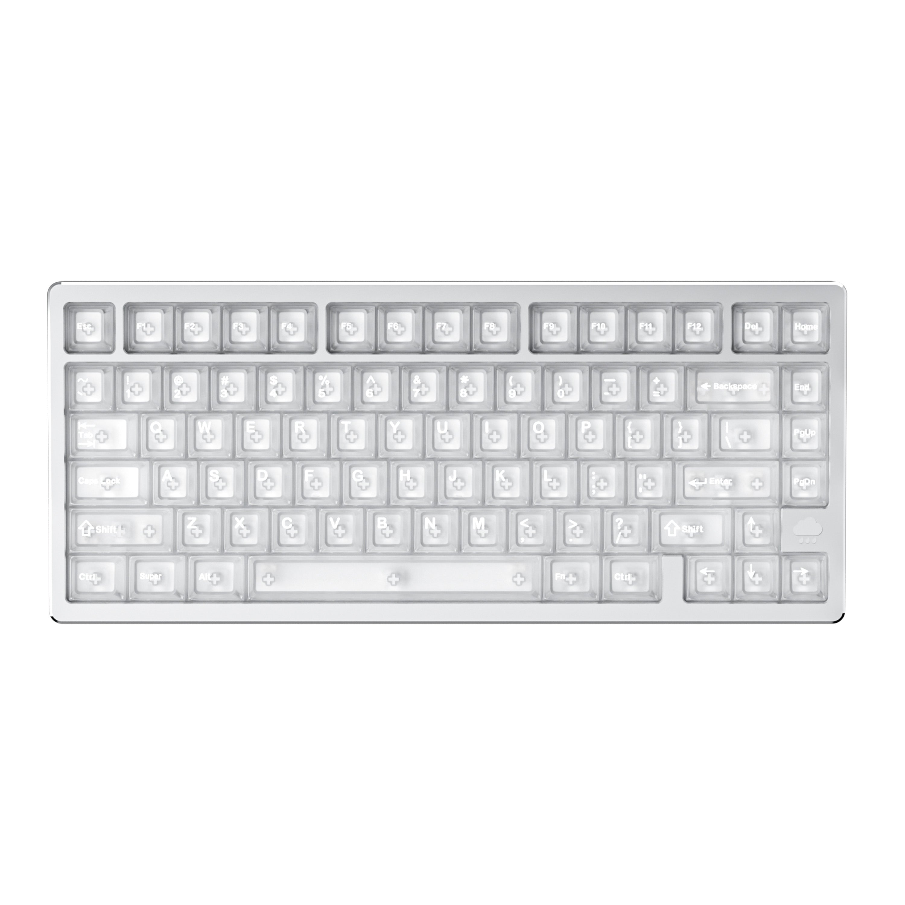 Bố cục phím 75% của WOBKEY Rainy 75 Pro Mithril Silver