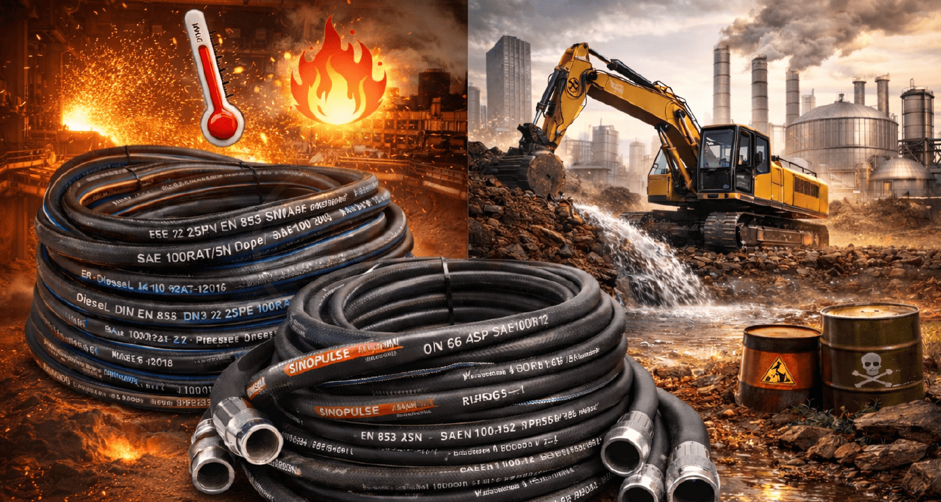 Hướng dẫn chọn nhanh ống mềm tuy ô thủy lực theo áp suất và môi trường làm việc