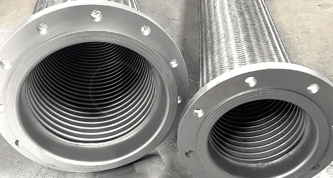 Ống Mềm Inox 304 Hàn Mặt Bích Thép DN200 & DN300 Dài 4500mm