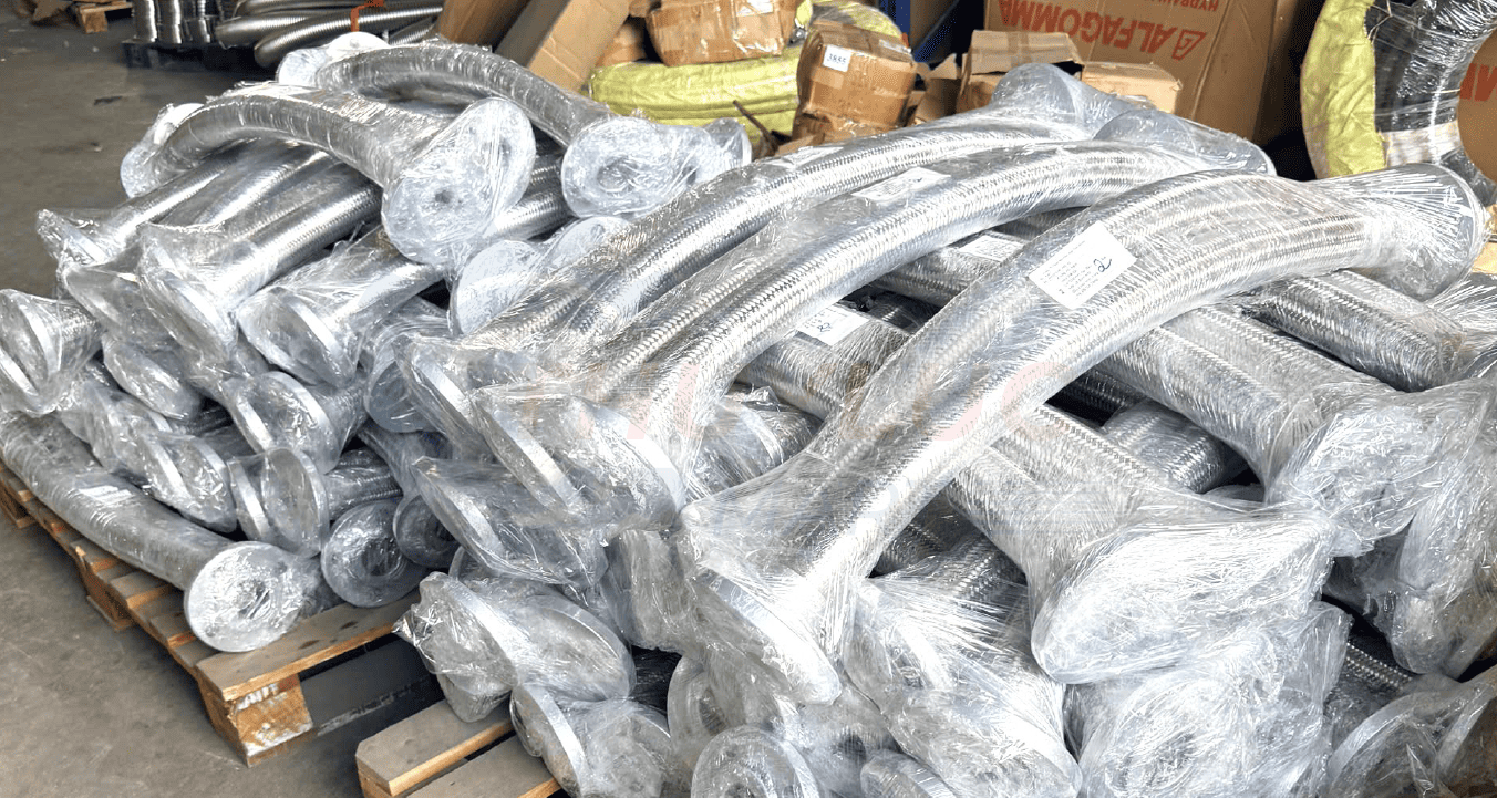 Thủy Lực Mart Chuyên Sản Xuất Khớp Nối Mềm Inox Hàn 2 Đầu Bích JIS 10K