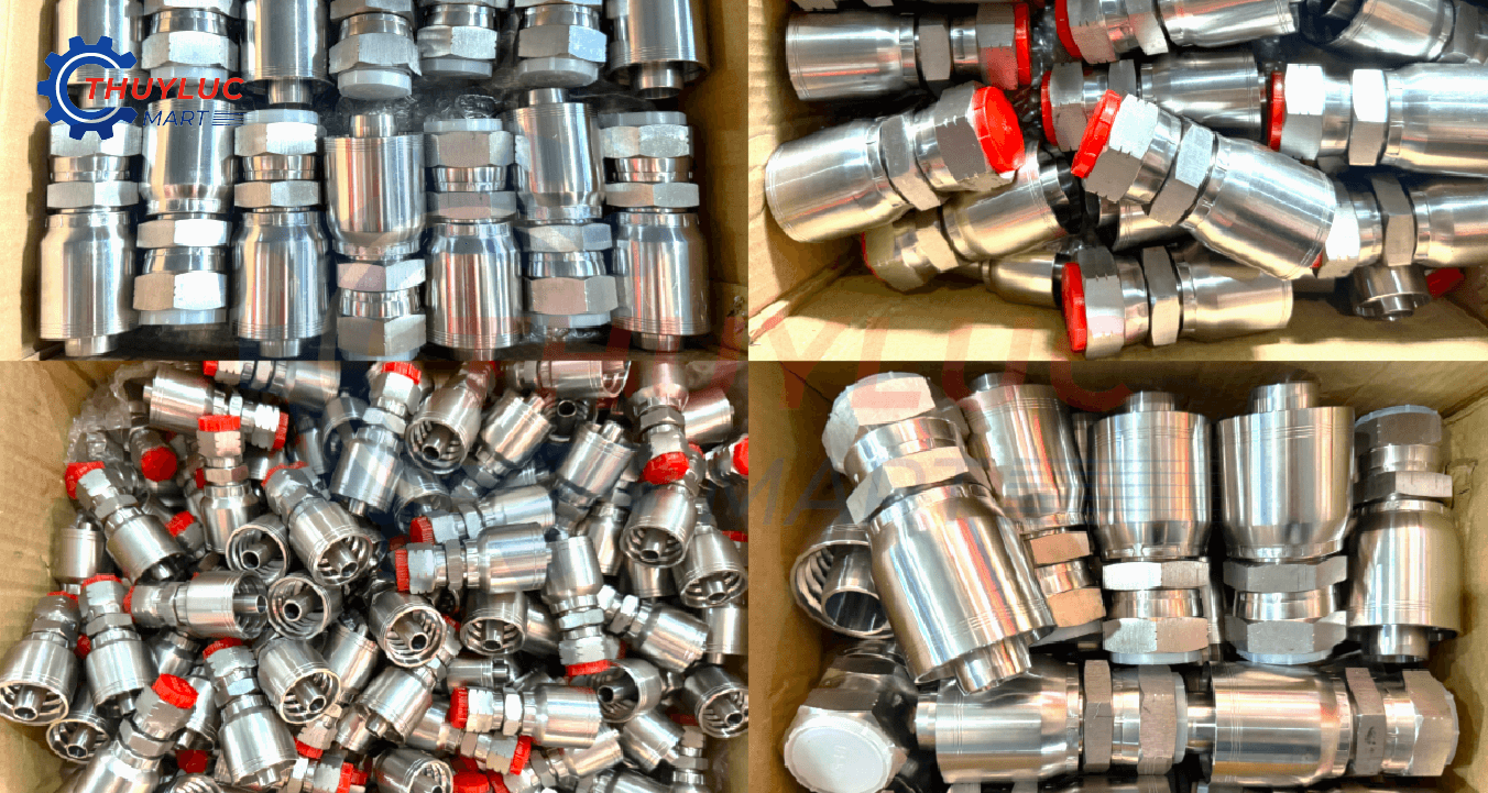 Nhập Kho Lô Hàng Đầu Bấm Kèm Vỏ Bóp Inox 316 Tiêu Chuẩn JIC