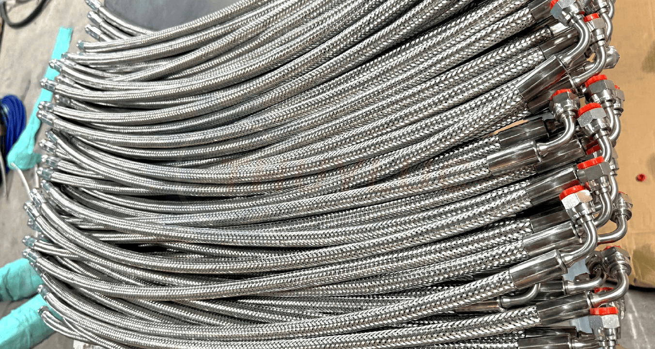 Hoàn Thiện 100 Sợi Ống Mềm Alfagomma 2 Lớp 1/4 Inch Bọc Lưới Inox 304 & Vỏ PJ