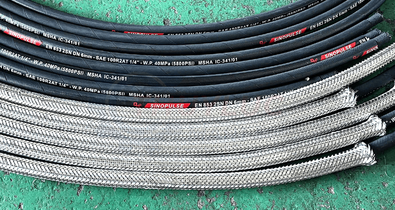 Gia Công Bọc Lưới Inox 304 Cho 200 Sợi Ống Mềm Sinopulse