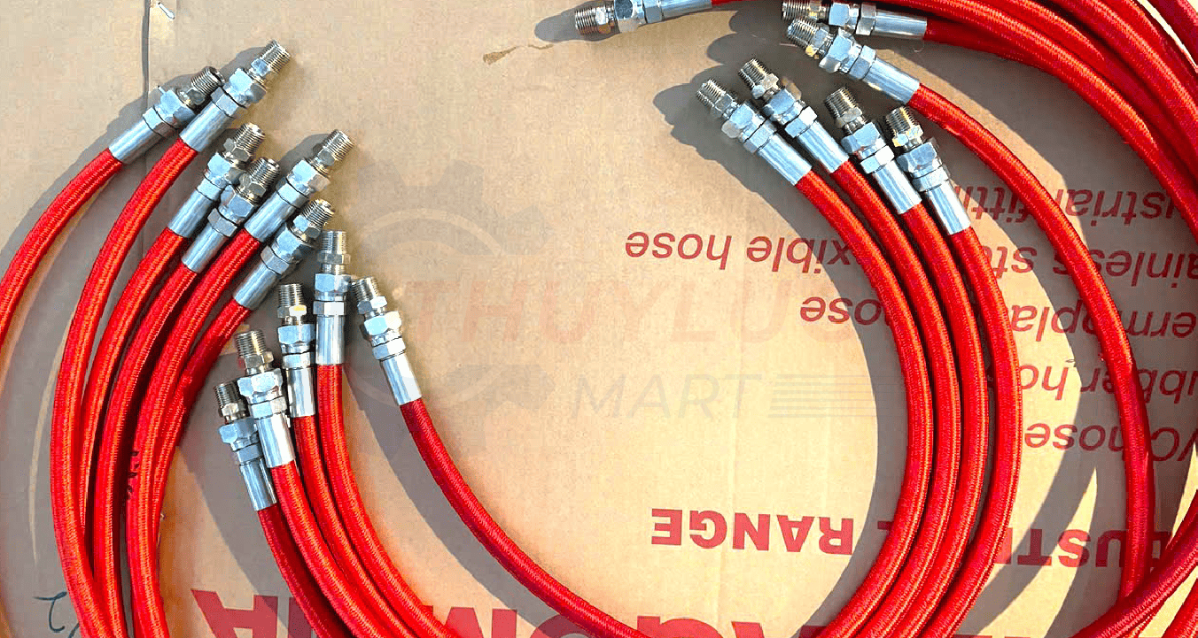 Ống Teflon Bọc Bố Vải Chống Nóng Phù Hợp Cho Hệ Thống Nhiệt Cao