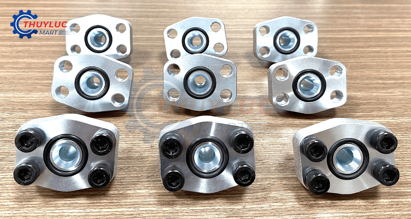 MẶT BÍCH NGUYÊN KHỐI REN NGOÀI THÉP MẠ CROM HÀNG CHUẨN