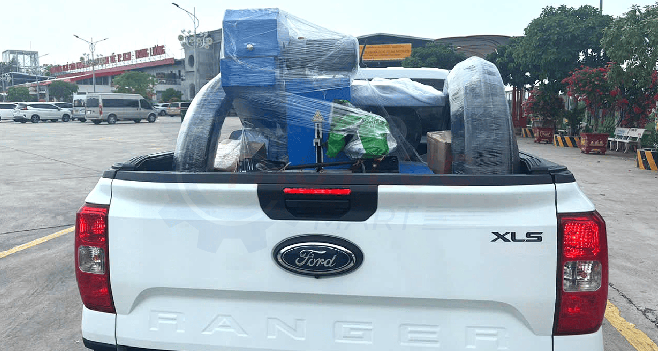 Máy bấm ống thủy lực Samway, máy cắt gọt và vật tư cho công trình tại Kiên Giang