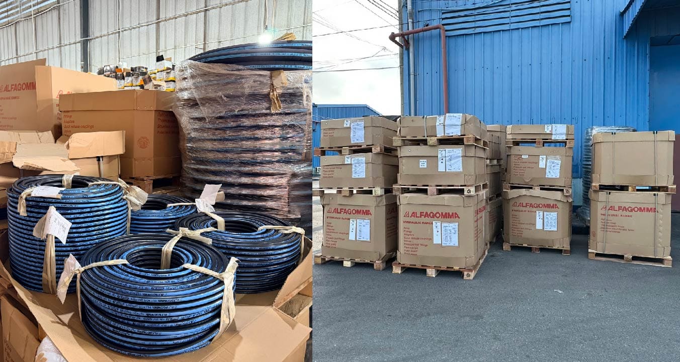 Ống mềm thủy lực Alfagomma chính hãng vừa nhập kho Thủy Lực Mart TPHCM