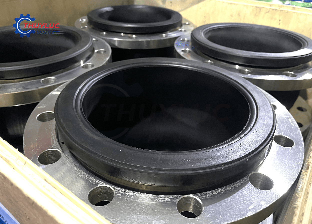Khớp nối mềm cao su EPDM mặt bích thép mạ kẽm DN150 PN16 — hàng nhập khẩu chính ngạch tại kho Thủy Lực Mart