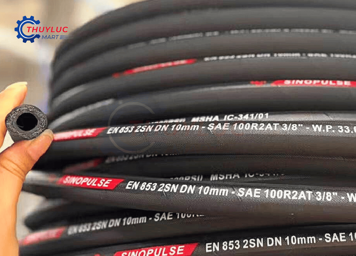 Mặt cắt của ống thủy lực Sinopulse gồm 3 lớp cầu thành