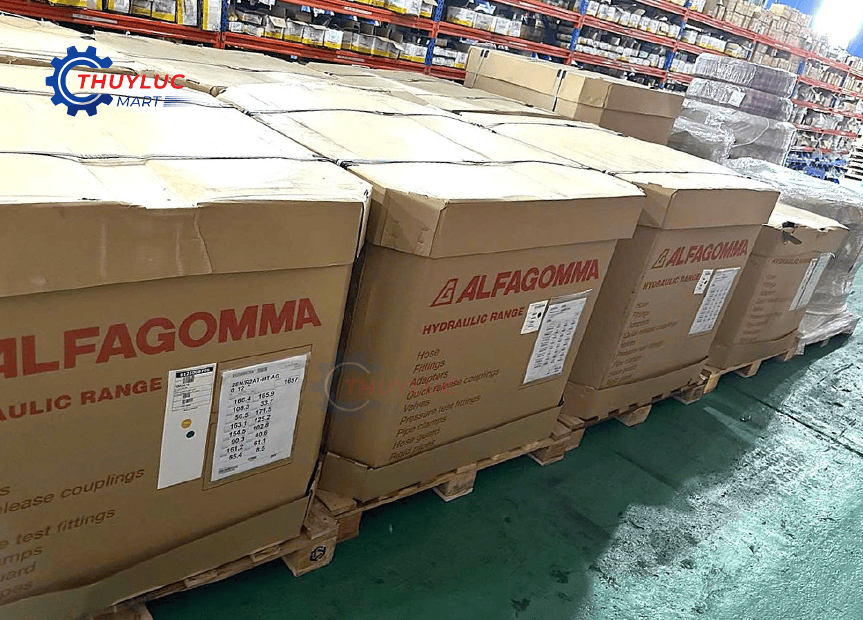 thùng carton Alfagomma Industrial Range – tuy ô ống mềm Alfagomma chính hãng nhập kho Thủy Lực Mart