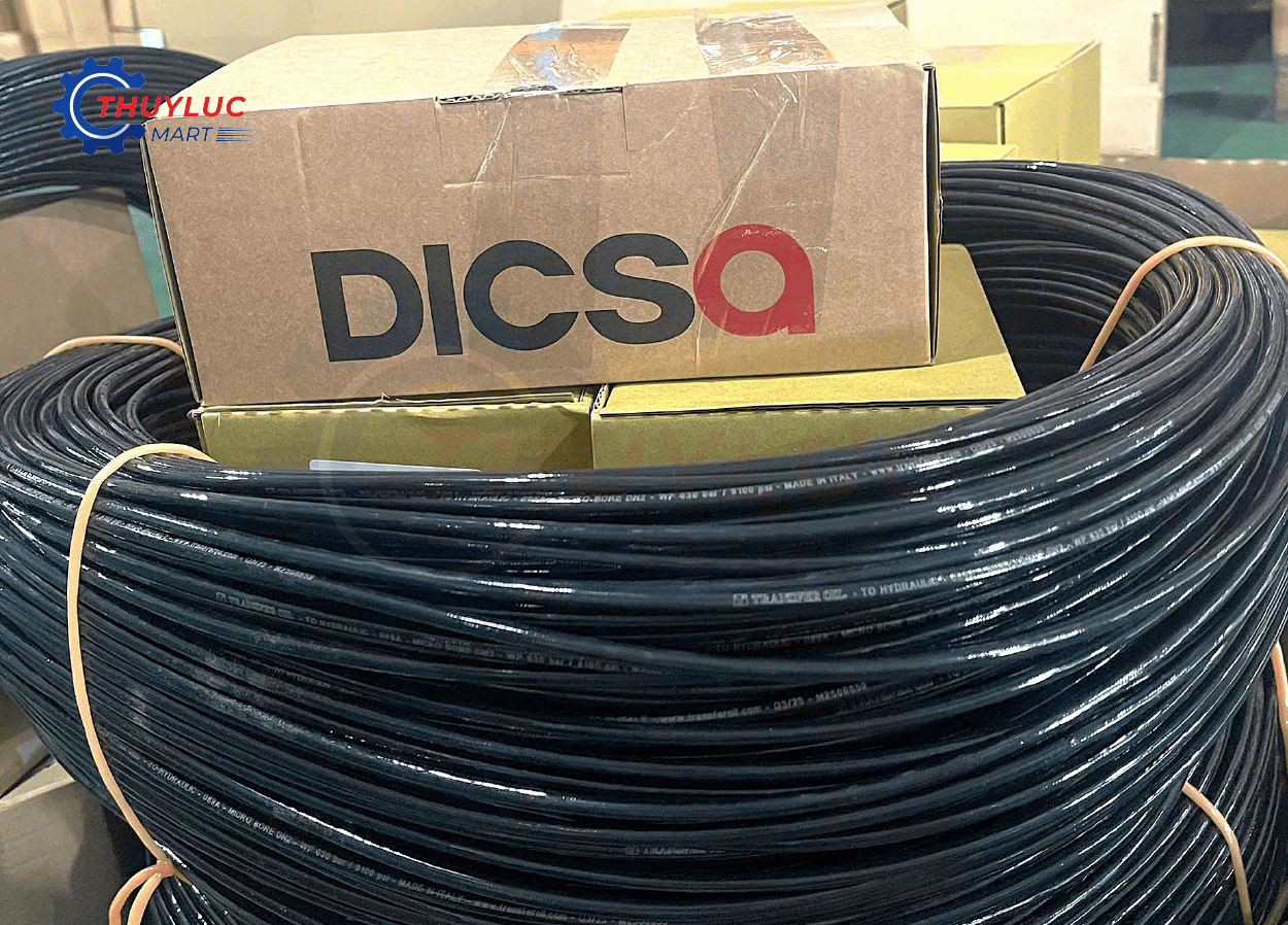 Dây test áp suất Dicsa Italy chịu áp 630 bar – dùng đo áp bơm thủy lực