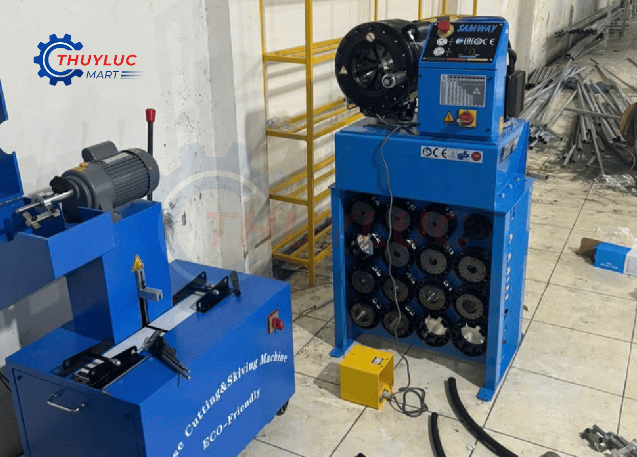 Thủy lực mart cung cấp trọn bộ máy bấm và máy cắt gọt samway cho xưởng tại Đồng Tháp