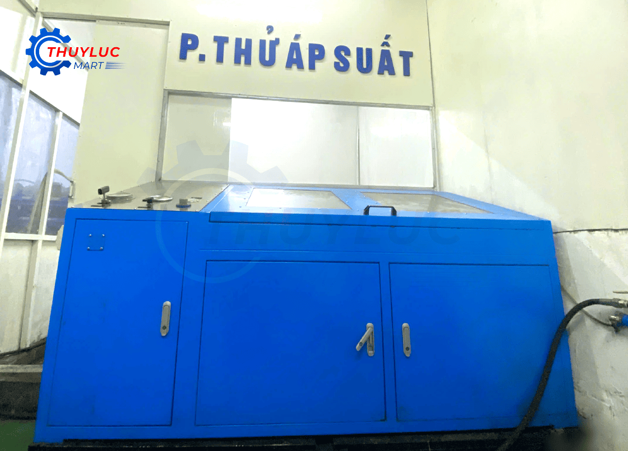 Phòng test áp suất ống thủy lực tại xưởng Thủy Lực Mart