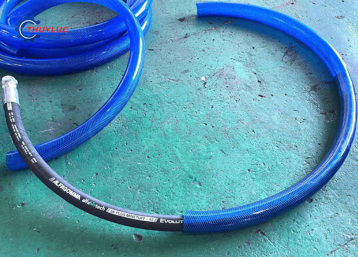 Ống thủy lực Alfagomma bọc nhựa PVC xanh dương sẵn kho tại TP HCM