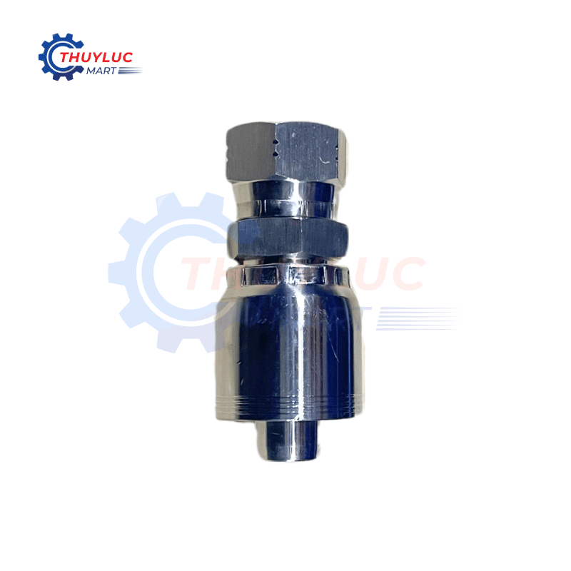 Đầu bấm, 3/4" - 1.1/16"x12 JIC, kèm vỏ bóp 4 lớp, SS316, 26712D-12-12RW