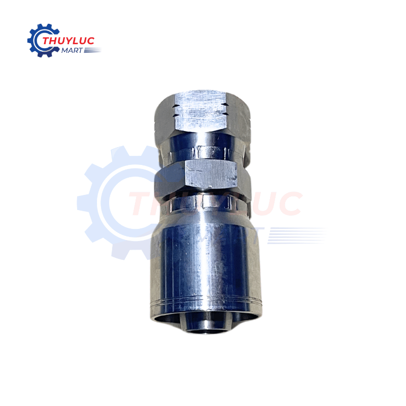 Đầu bấm, 3/4" - 1.1/16"x12 JIC, kèm vỏ bóp 2 lớp, SS316, 26711D-12-12RW