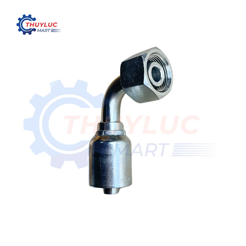 Đầu bấm DIN, 1/2" - 16S, cong 90, 11C43-16-8