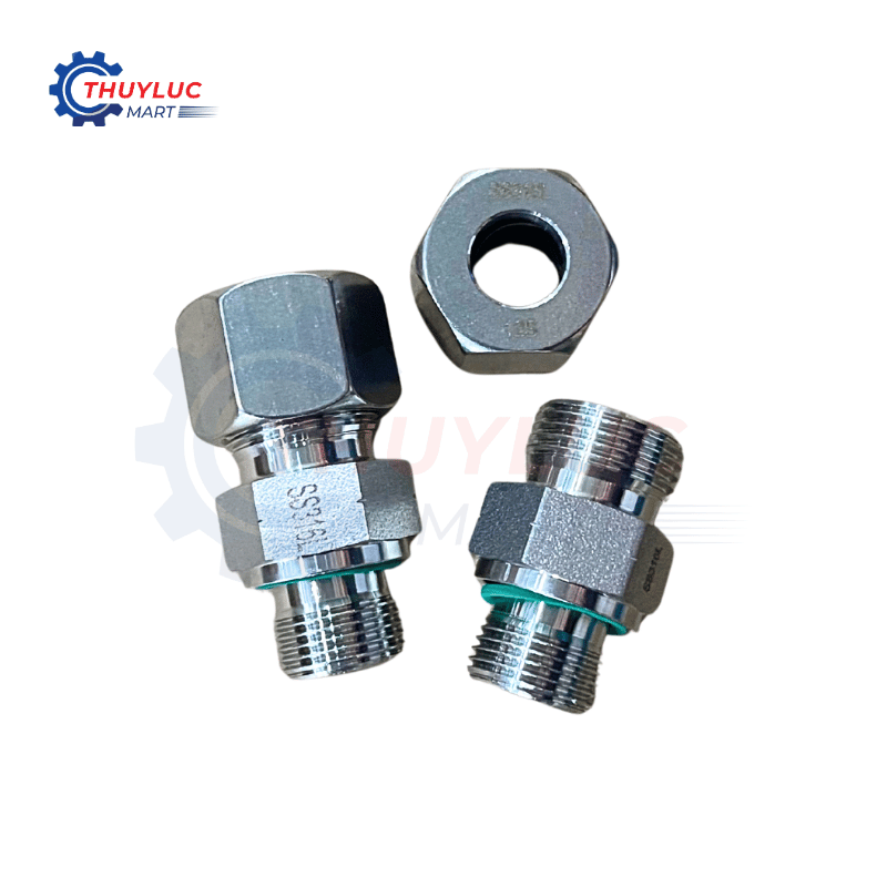 Nối thẳng SS316 12S - G3/8'', GE12SRED-SS