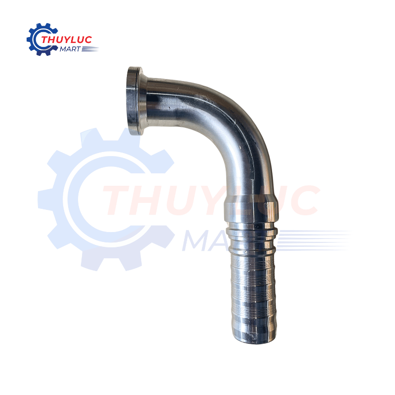 Đầu bấm Interlock, 2"  SAE6000, cong 90, inox, K6NV6-32-32C
