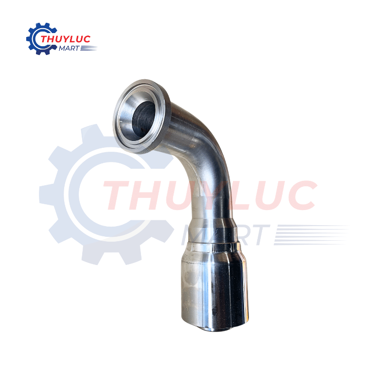 Đầu bấm Interlock, 2"  SAE3000, cong 90, inox, 14N77-32-32C