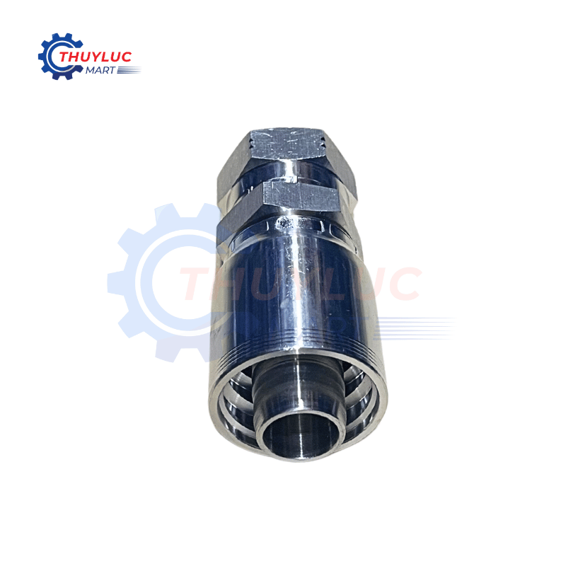 Đầu bấm, 1" - 1.5/16"x12 JIC, kèm vỏ bóp 4 lớp, SS316, 26712D-16-16RW