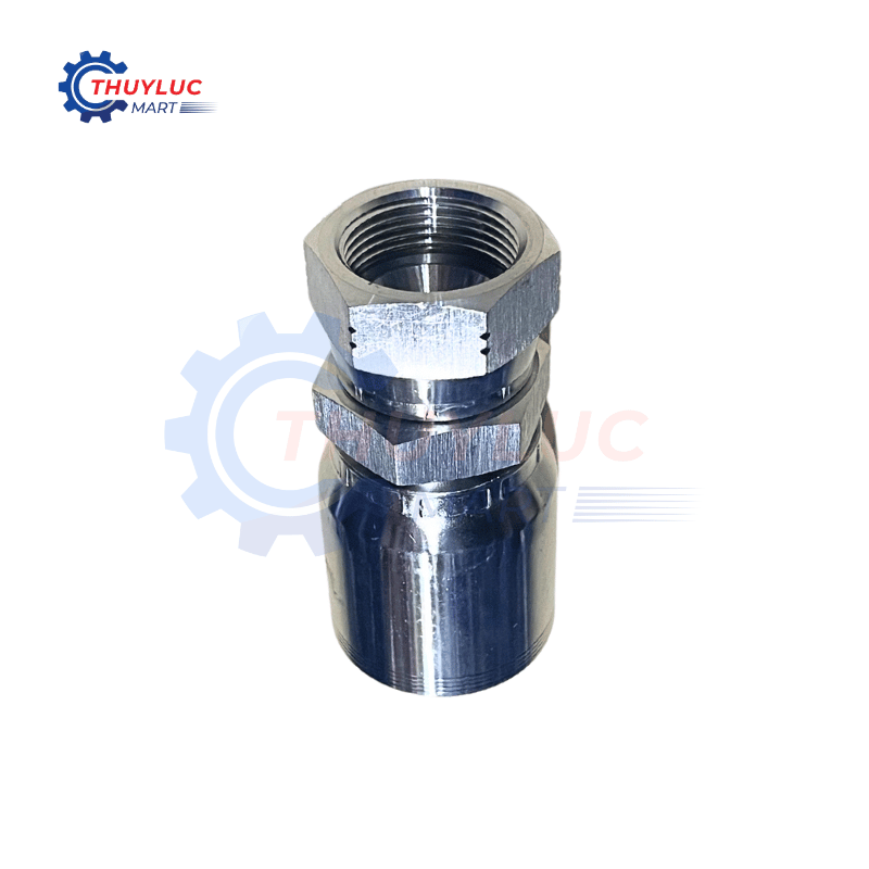Đầu bấm, 1" - 1.5/16"x12 JIC, kèm vỏ bóp 4 lớp, SS316, 26712D-16-16RW