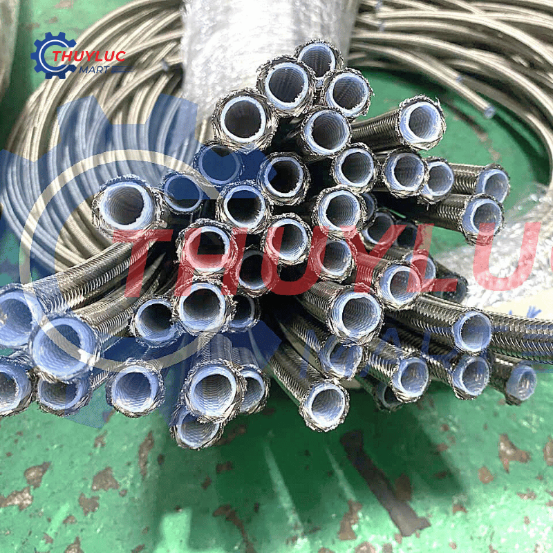 Ống teflon bọc inox 5/8", PTFE-SS-10