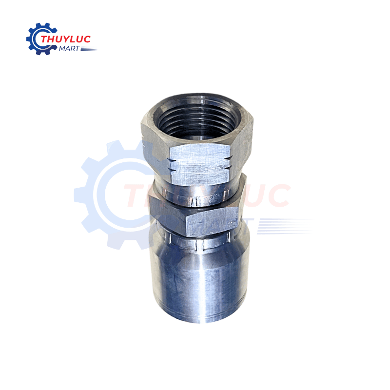 Đầu bấm, 3/4" - 1.1/16"x12 JIC, kèm vỏ bóp 2 lớp, SS316, 26711D-12-12RW