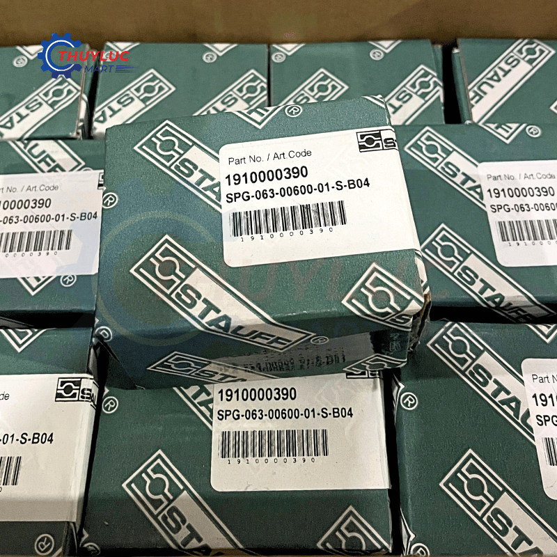 Đồng hồ đo áp suất D63, 600bar, chân đáy, SPG-063-00600-01-S-B04