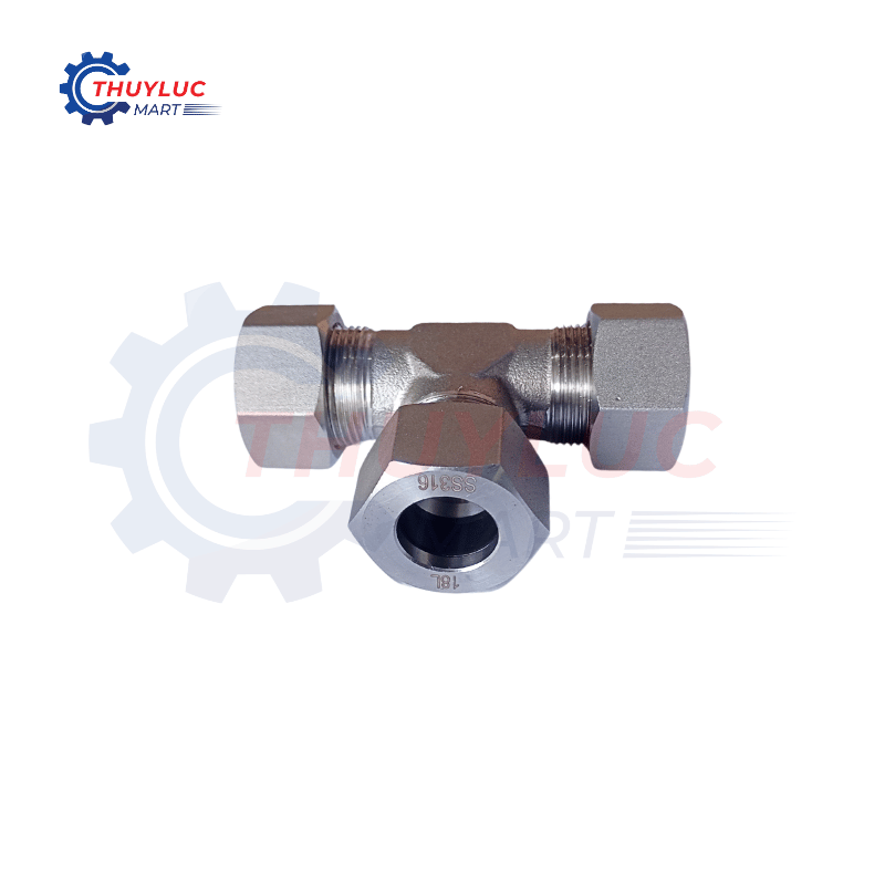 Nối T SS316 08L, M14x1.5, T18L-SS