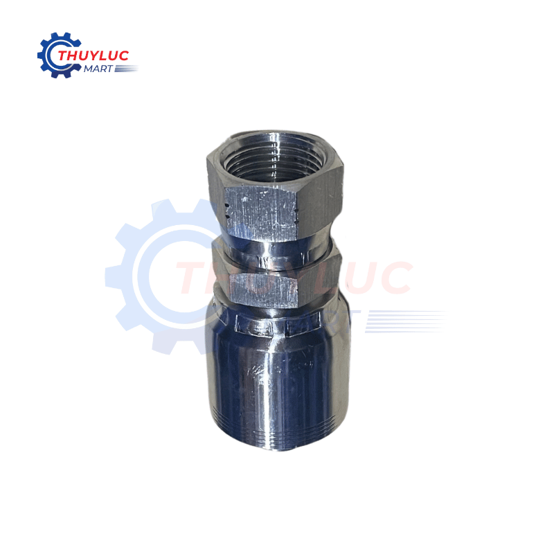 Đầu bấm, 3/4" - 1.1/16"x12 JIC, kèm vỏ bóp 4 lớp, SS316, 26712D-12-12RW