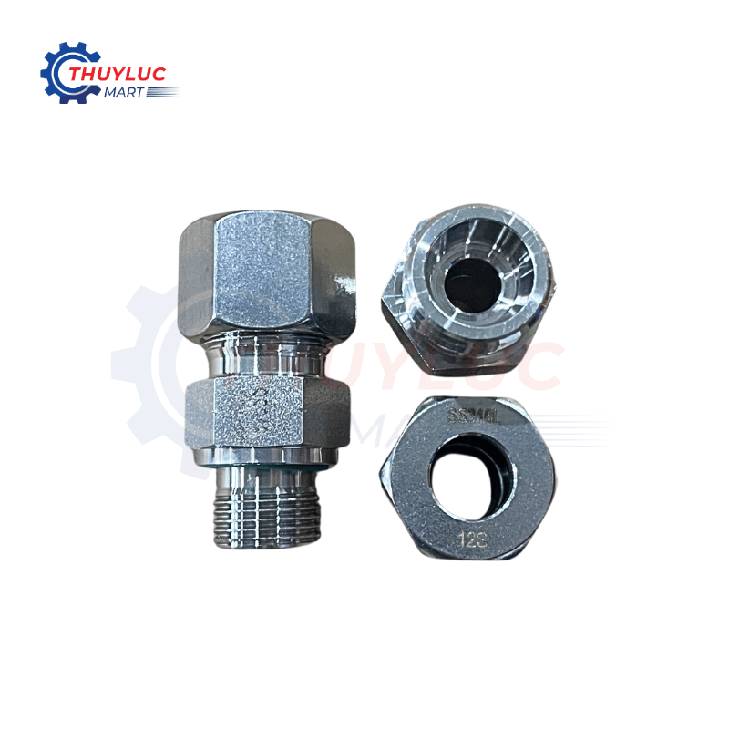 Nối thẳng SS316 12S - G3/8'', GE12SRED-SS