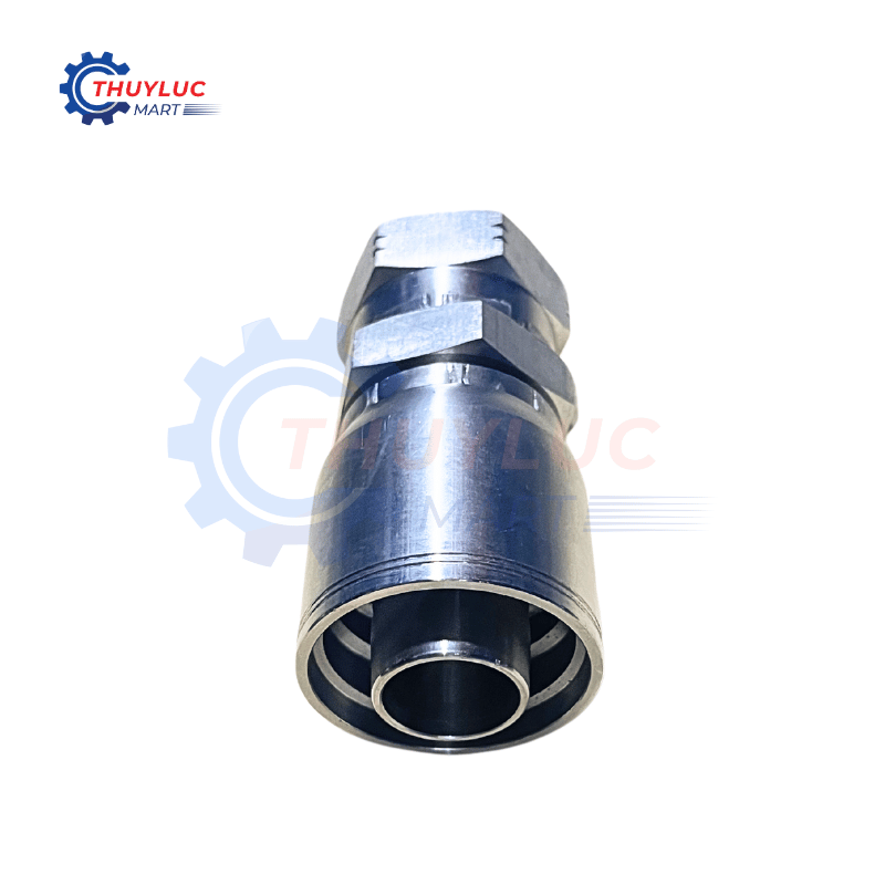 Đầu bấm, 1" - 1.5/16"x12 JIC, kèm vỏ bóp 2 lớp, SS316, 26711D-16-16RW