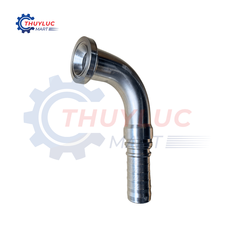 Đầu bấm Interlock, 2"  SAE6000, cong 90, inox, K6NV6-32-32C