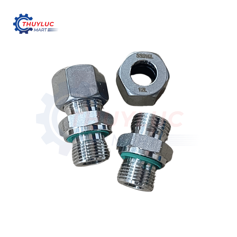 Nối thẳng SS316, 12L - G3/8", GE12LRED-SS