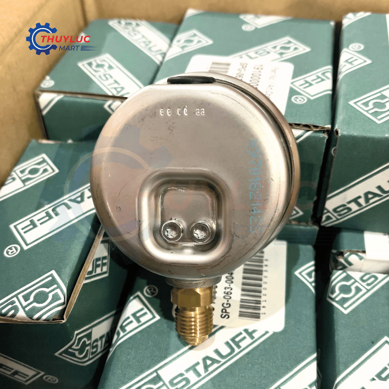 Đồng hồ đo áp suất D63, 400bar, chân đáy, SPG-063-00400-01-S-B04
