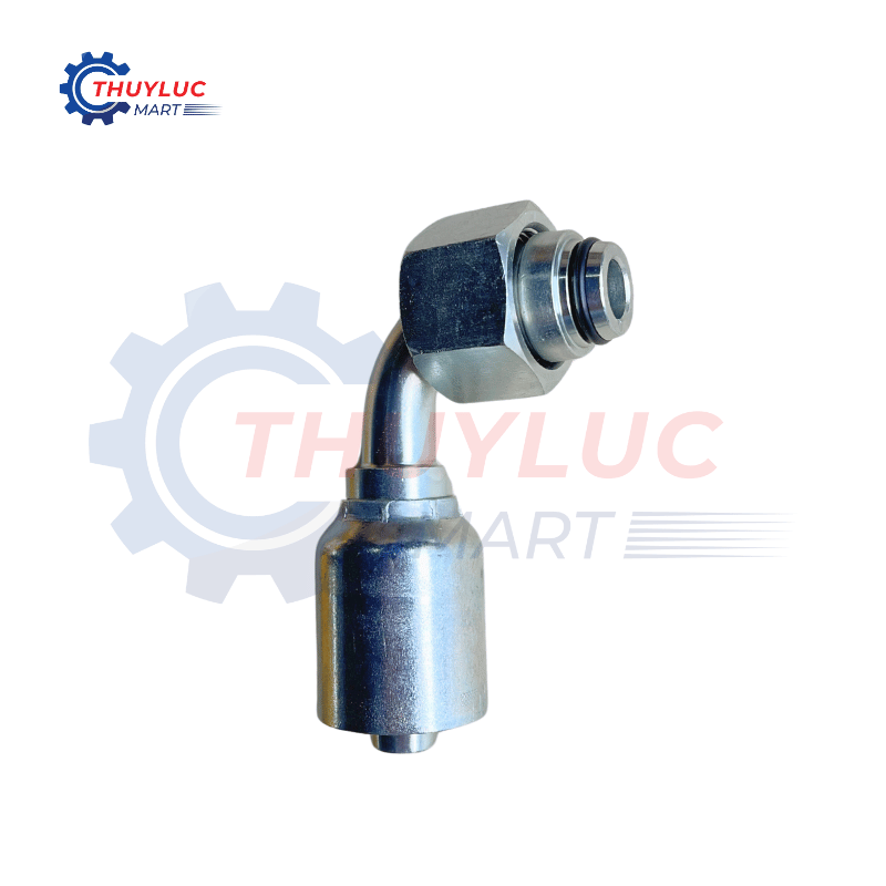 Đầu bấm DIN, 1/2" - 16S, cong 90, 11C43-16-8