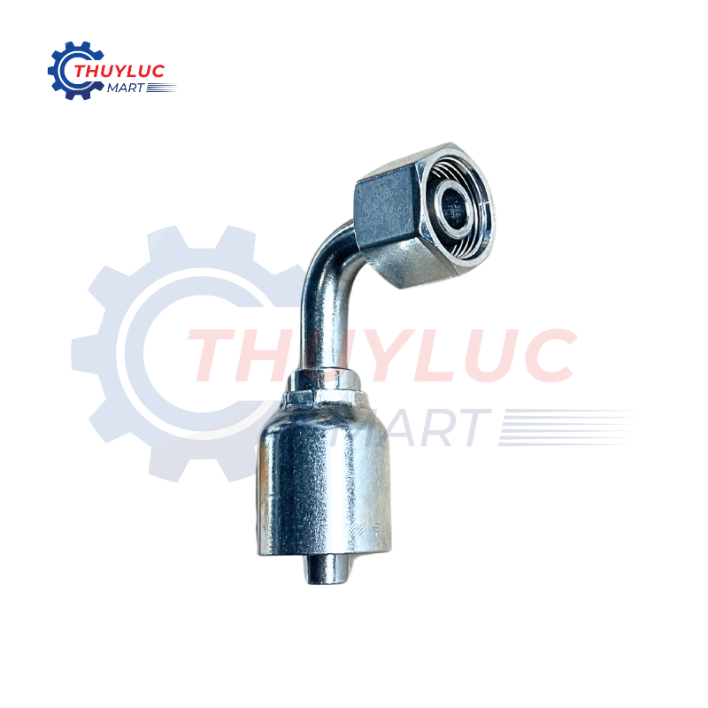 Đầu bấm DIN, 3/8" - 12S, cong 90, 11C43-12-6