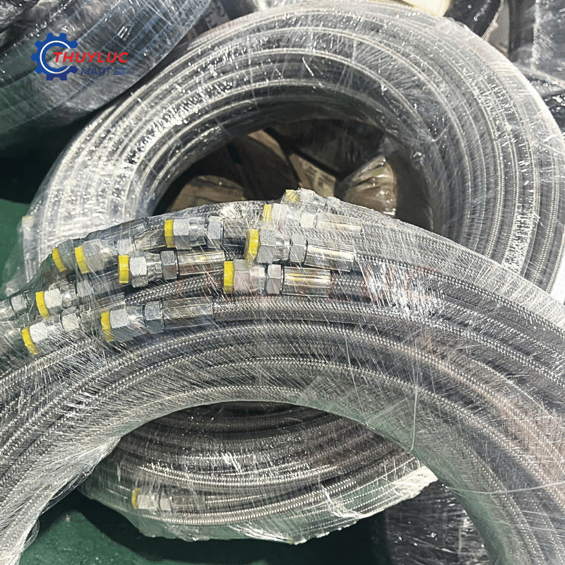 Ống teflon bọc inox 5/8", PTFE-SS-10