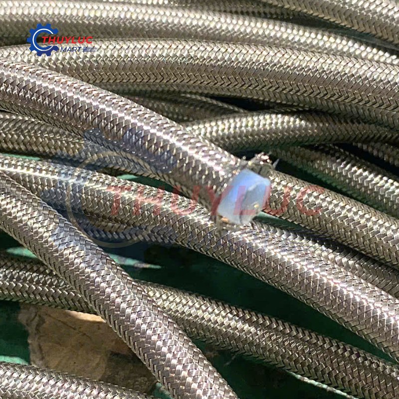Ống teflon bọc inox 1/4", PTFE-SS-04