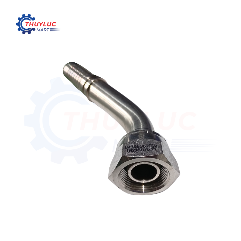 Đầu bấm SS316, 1'' - 25S, cong 45, 84306362516