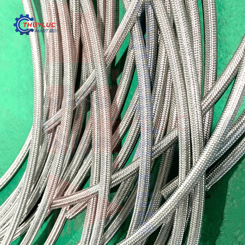 Ống teflon bọc inox 1/4", PTFE-SS-04
