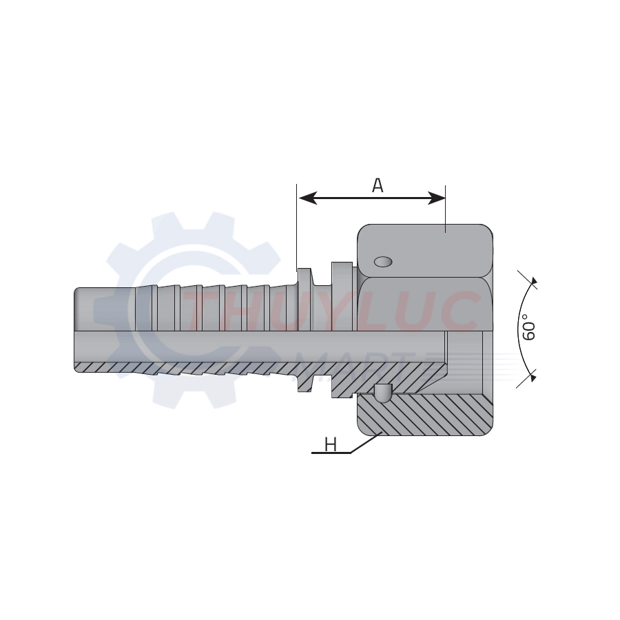 Đầu bấm 1.1/4'' - 1.1/4'' BSP, FDG2020SP