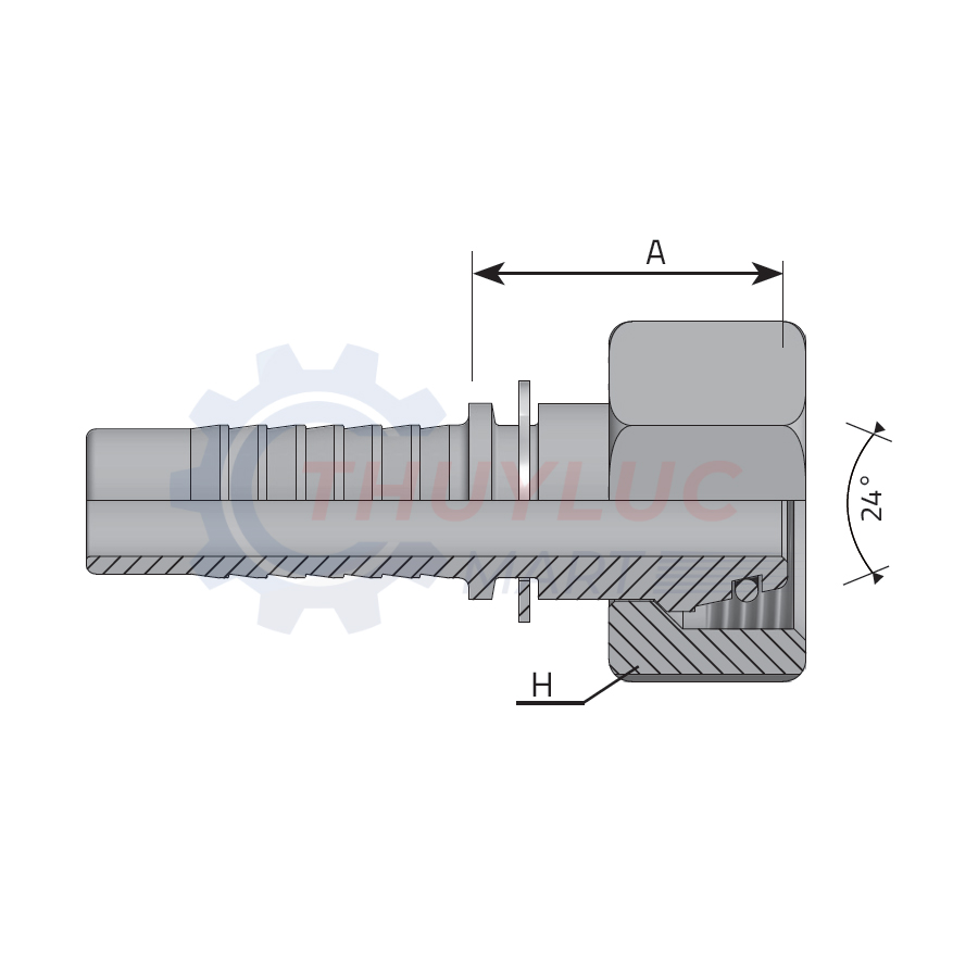 Đầu bấm DIN 1'' - 30S, FE1642S30